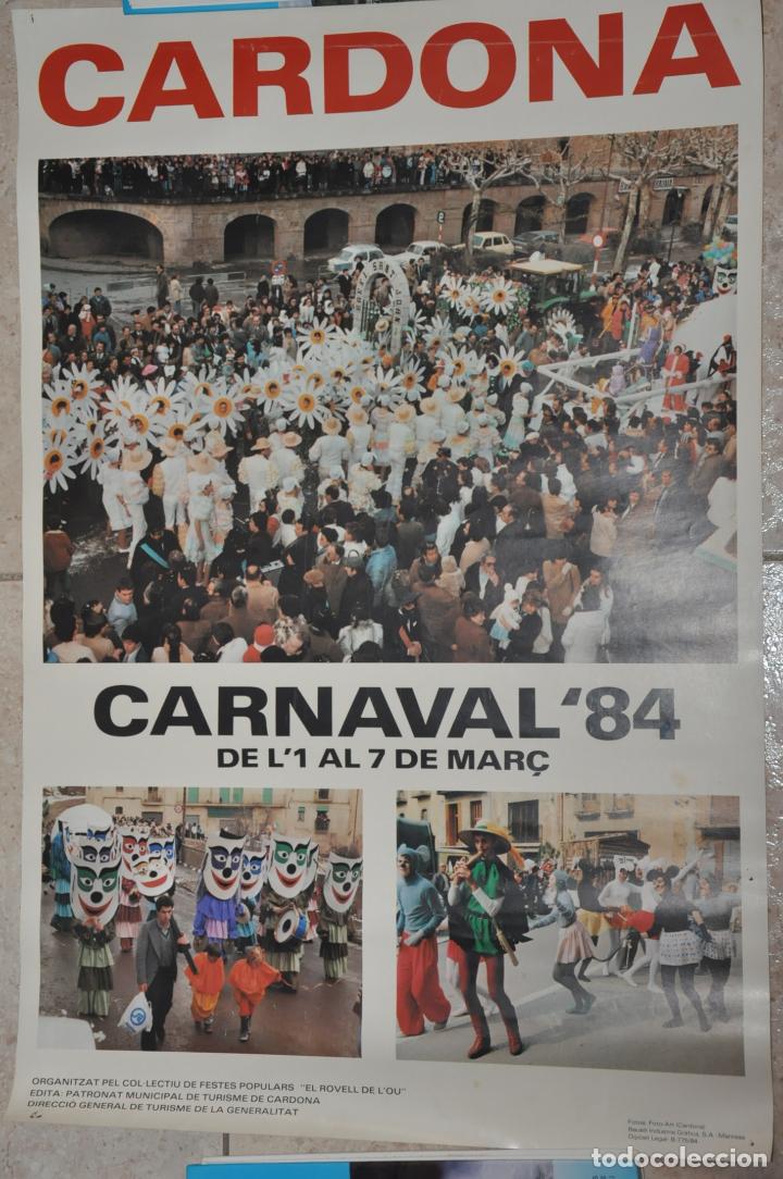 Documentos antiguos: poster carnaval 1984 cardona - Foto 1