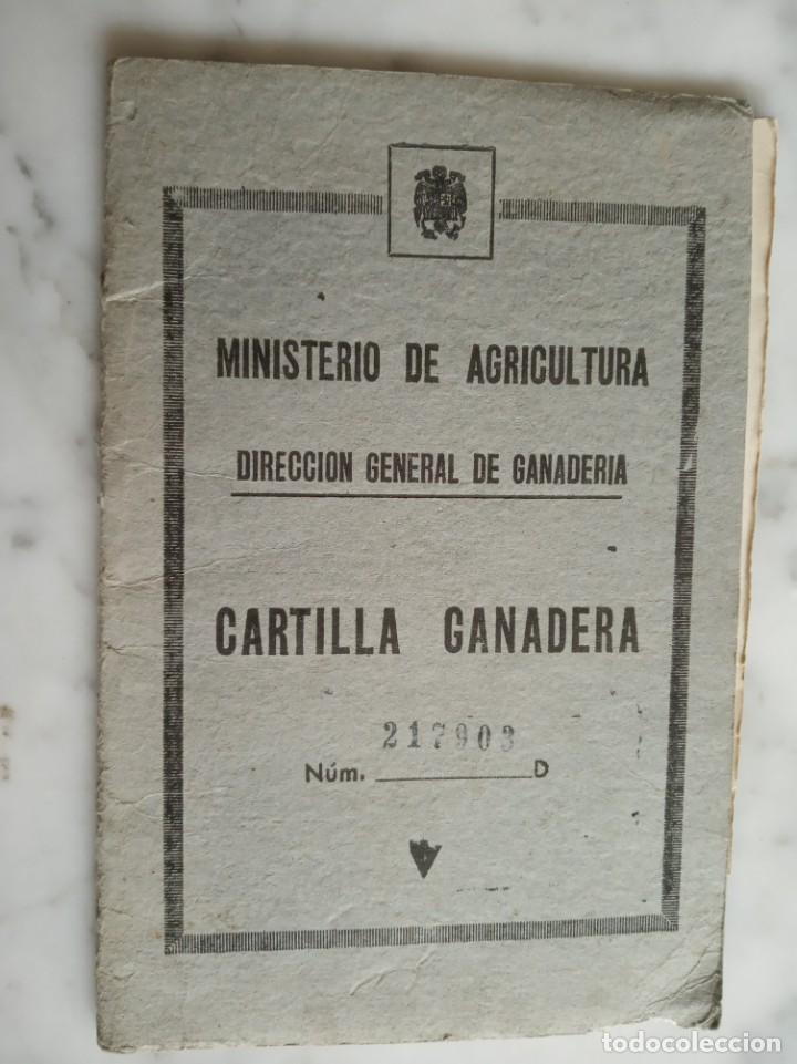 Documentos antiguos: cartilla ganadera ministerio de agricultura a&ntilde;o 1969 cuevas de vinrroma (castellon)