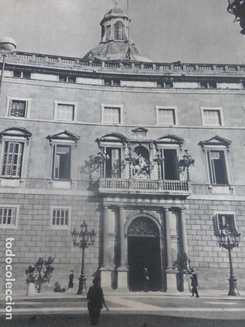 Alte Dokumente: BARCELONA PALACIO DE LA GENERALIDAD ANTIGUA LAMINA HUECOGRABADO A&Ntilde;OS 50