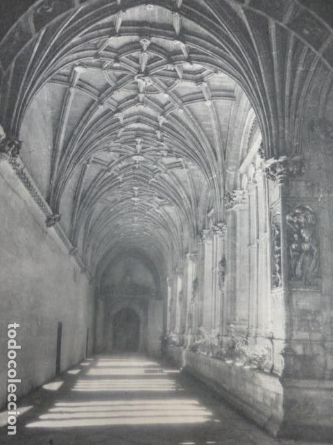 Alte Dokumente: SAN ESTEBAN SALAMANCA CLAUSTRO ANTIGUA LAMINA HUECOGRABADO A&Ntilde;OS 50
