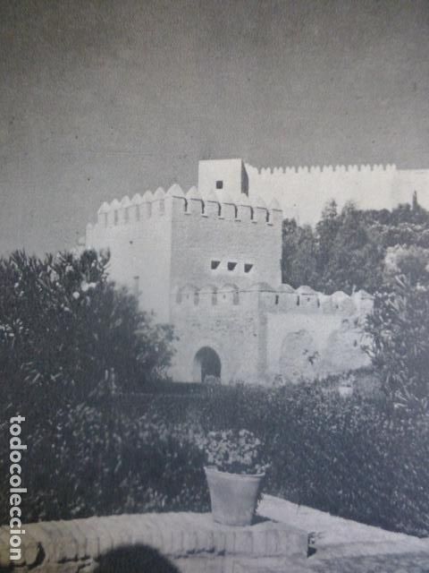 Alte Dokumente: ALMERIA LA ALCAZABA ANTIGUA LAMINA HUECOGRABADO A&Ntilde;OS 50
