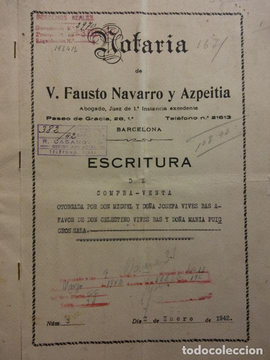 escritura de compra venta. derechos reales nº 2 Comprar