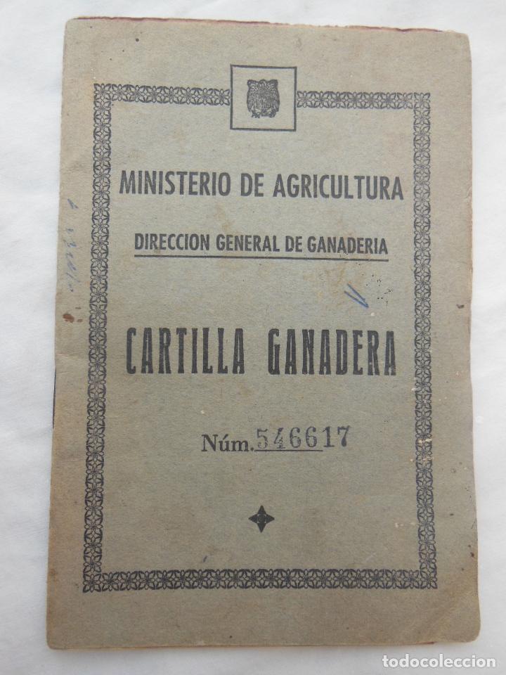 Documentos antiguos: CARTILLA GANADERA. 1955. San Agust&iacute;n, provincia de Teruel