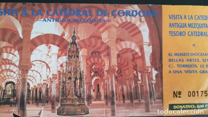Documentos antiguos: 9 ENTRADA TICKET MUSEO ESPA&Ntilde;A PALACIO REAL MEZQUITA CUEVA TITO BUSTILLO CIENCIAS NATURALES ETC...