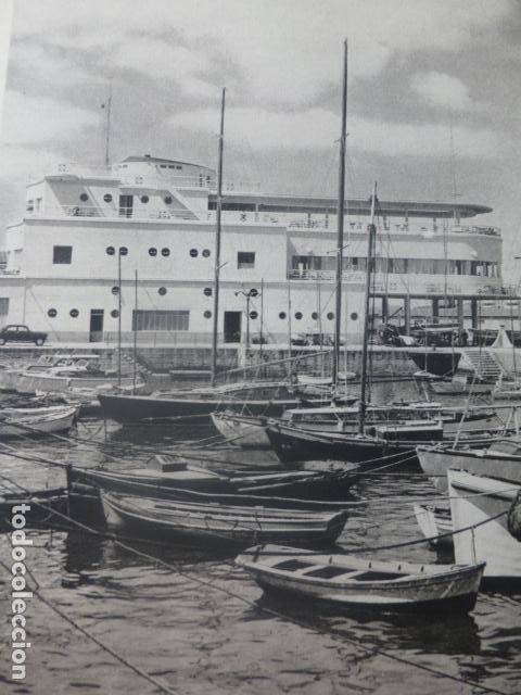 Documents Anciens: VIGO PONTEVEDRA CLUB NAUTICO ANTIGUA LAMINA HUECOGRABADO A&Ntilde;OS 50