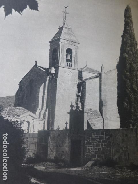 Documents Anciens: MEON ORENSE MONASTERIO DE MELON ANTIGUA LAMINA HUECOGRABADO A&Ntilde;OS 50
