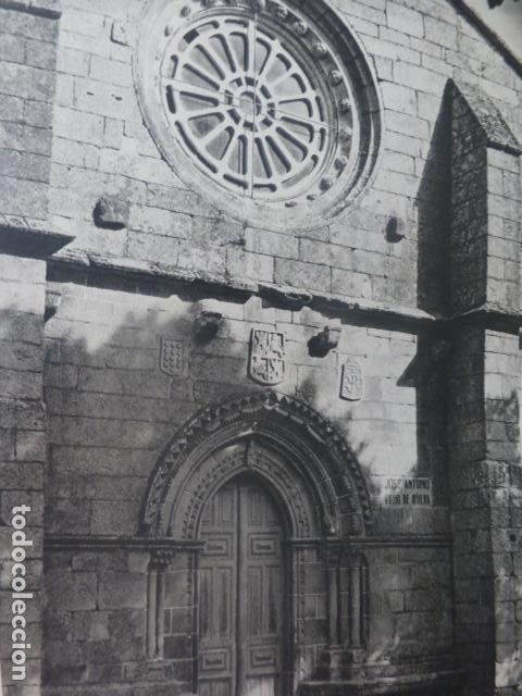 Documentos antigos: RIBADAVIA ORENSE SANTO DOMINGO ANTIGUA LAMINA HUECOGRABADO A&Ntilde;OS 50