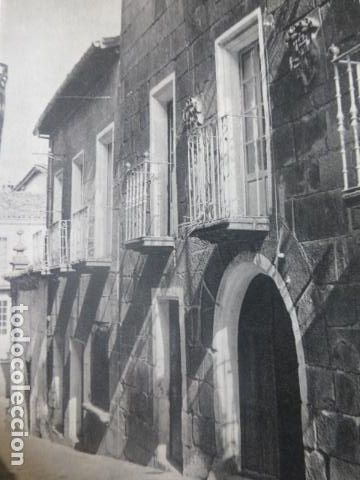 Documents Anciens: ALLARIZ ORENSE DETALLE URBANO ANTIGUA LAMINA HUECOGRABADO A&Ntilde;OS 50