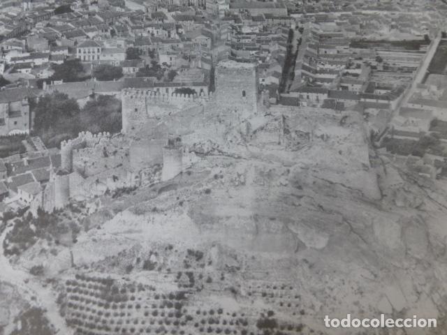 Documentos antiguos: ALMANSA ALBACETE CASTILLO ANTIGUA LAMINA HUECOGRABADO A&Ntilde;OS 40