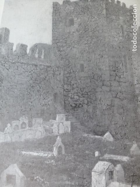 Documentos antigos: MEDELLIN BADAJOZ CASTILLO ANTIGUA LAMINA HUECOGRABADO A&Ntilde;OS 40