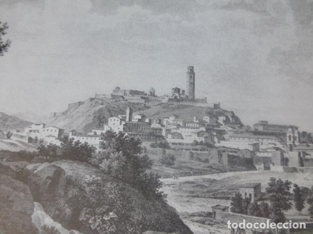 Documentos antigos: LERIDA VISTA ANTIGUA LAMINA HUECOGRABADO A&Ntilde;OS 40