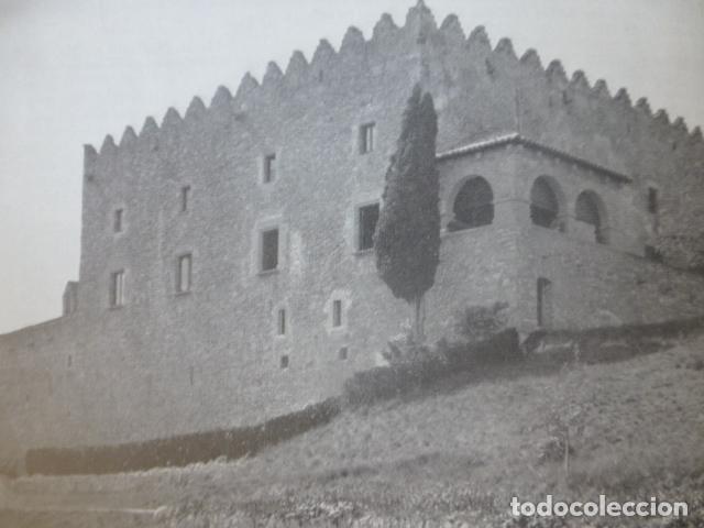 Documentos antigos: MONTESQUIU BARCELONA CASTILLO ANTIGUA LAMINA HUECOGRABADO A&Ntilde;OS 40