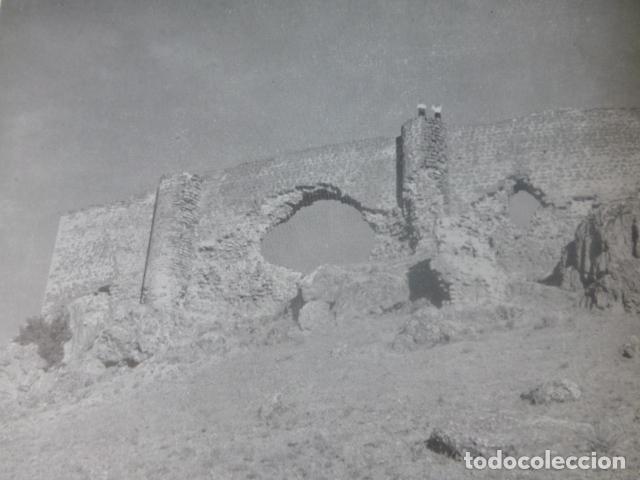 Alte Dokumente: MONTIEL CIUDAD REAL CASTILLO ANTIGUA LAMINA HUECOGRABADO A&Ntilde;OS 40