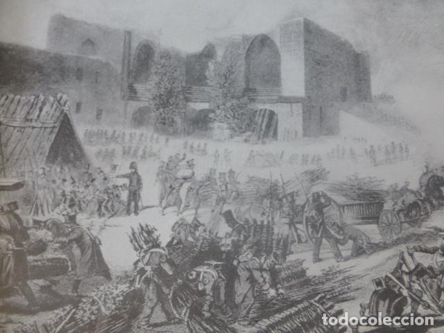 Alte Dokumente: BURGOS EL CASTILLO ANTIGUA LAMINA HUECOGRABADO A&Ntilde;OS 40