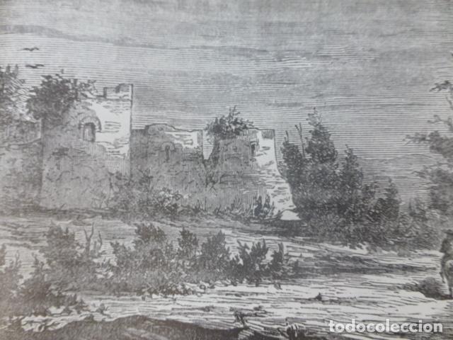 Alte Dokumente: NORE&Ntilde;A ASTURIAS CASTILLO ANTIGUA LAMINA HUECOGRABADO A&Ntilde;OS 40