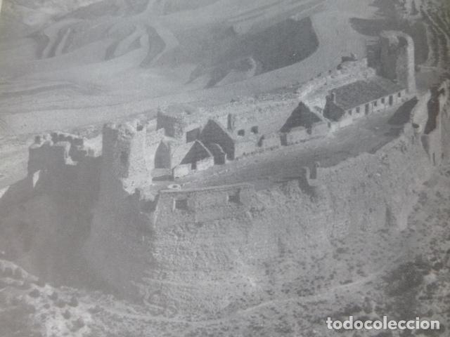 Alte Dokumente: CALATAYUD ZARAGOZA CASTILLO ANTIGUA LAMINA HUECOGRABADO A&Ntilde;OS 40