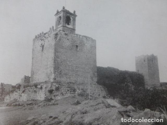 Alte Dokumente: ANTEQUERA MALAGA CASTILLO ANTIGUA LAMINA HUECOGRABADO A&Ntilde;OS 40