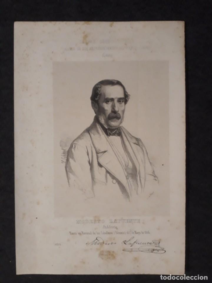 Documents Anciens: Modesto Lafuente, Palencia, Leon. CORTES CONSTITUYENTES. GALER&Iacute;A DE REPRESENTANTES, 1854 SERIGRAF&Iacute;A