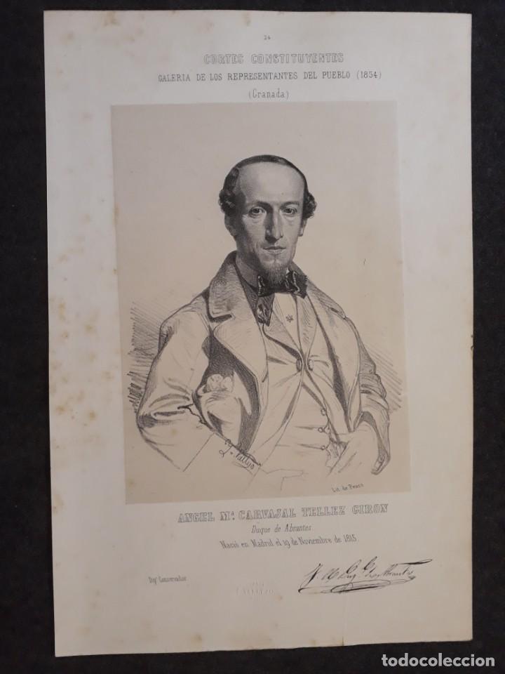Documents Anciens: A.M. CARVAJAL T&Eacute;LLEZ GIRON, GRANADA. CORTE CONSTITUYENTES GALER&Iacute;A DE REPRESENTANTES 1854 SERIGRAF&Iacute;A