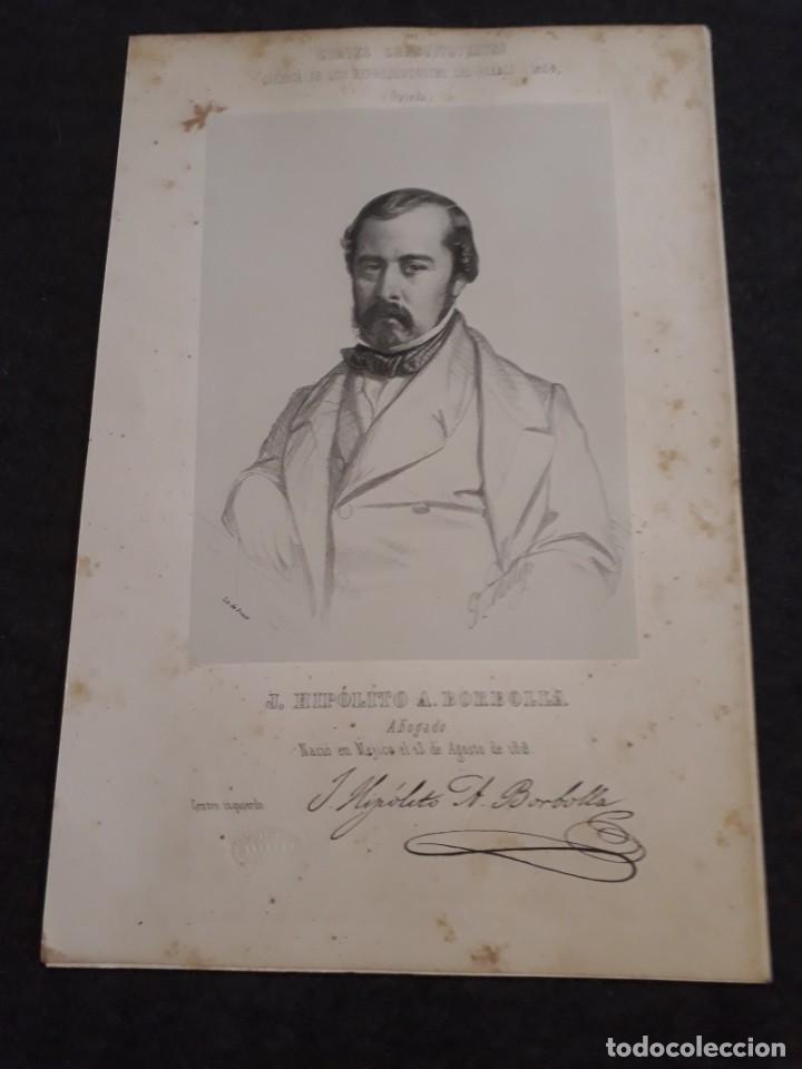 Documents Anciens: J HIP&Oacute;LITO BORBOLLA. OVIEDO. MEJICO CORTE CONSTITUYENTES GALER&Iacute;A DE REPRESENTANTES 1854 SERIGRAF&Iacute;A