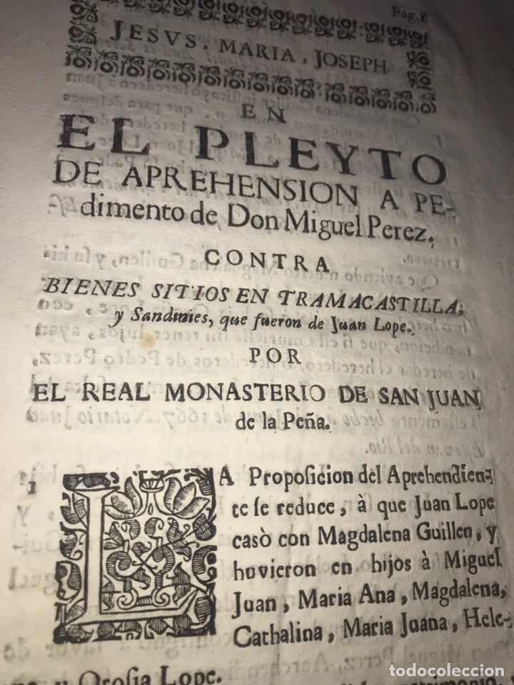 Documentos antiguos: 1726. EL MONASTERIO DE SAN JUAN DE LA PE&Ntilde;A Y BIENES EN TRAMACASTILLA DE TENA Y SANDINIES. HUESCA