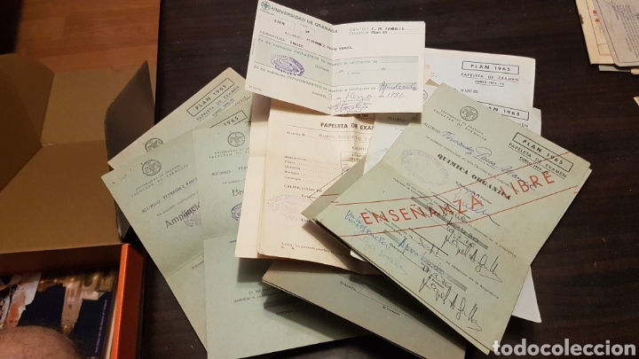 Documentos antiguos: Lote antiguas notas Universidad de Granada - Foto 1