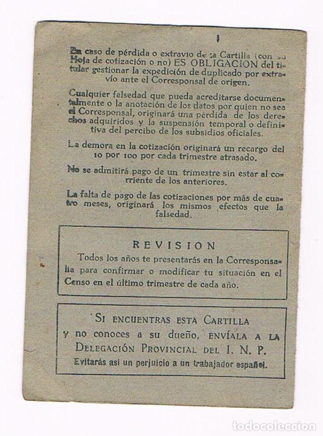 Documentos antiguos: CARTILLA PROVISIONAL AGRICOLA - Foto 3