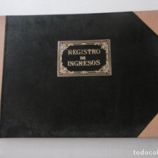 Documentos antiguos: VINTAGE - REGISTRO DE INGRESOS Y PAGOS - RIERA HERMANOS - R H C - NUMERADO - SIN USAR. Lote 210643974