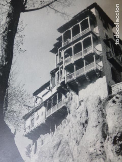 Documentos antiguos: CUENCA CASAS COLGADAS ANTIGUA LAMINA HUECOGRABADO - Foto 1