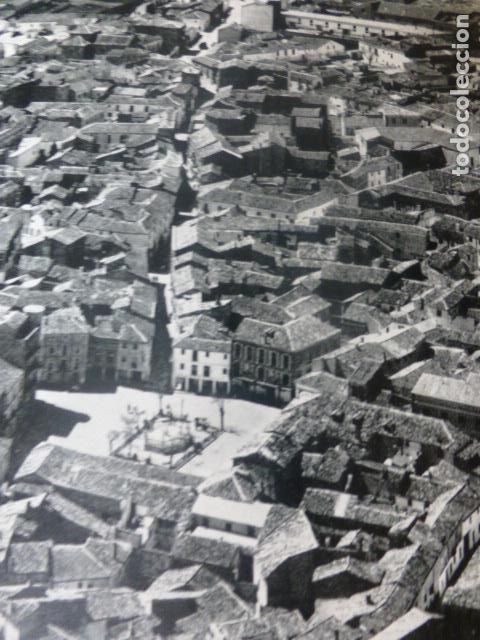 Old Documents: TARANCON CUENCA VISTA AEREA ANTIGUA LAMINA HUECOGRABADO