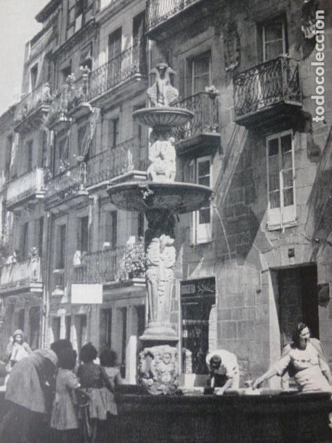 Documentos antigos: ORENSE PLAZUELA DEL HIERRO ANTIGUA LAMINA HUECOGRABADO