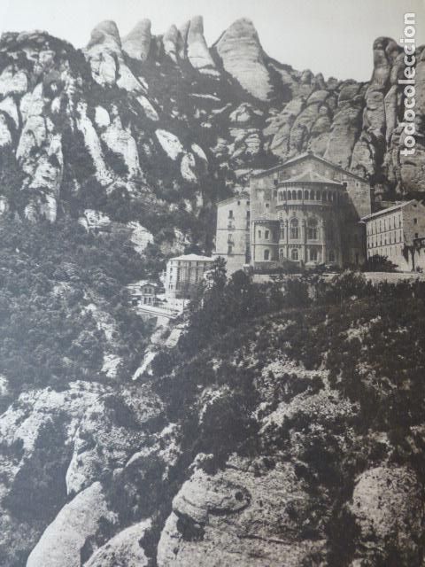 Documentos antiguos: MONTSERRAT BARCELONA VISTA ANTIGUO HUECOGRABADO A&Ntilde;OS 20