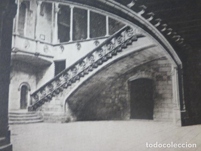 Documentos antiguos: BARCELONA PALACIO DE LA DIPUTACION ANTIGUO HUECOGRABADO A&Ntilde;OS 20