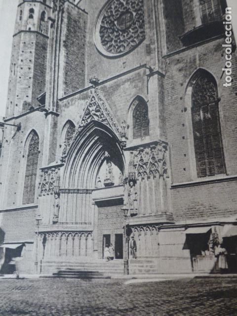 Documentos antiguos: BARCELONA SANTA MARIA DEL MAR ANTIGUO HUECOGRABADO A&Ntilde;OS 20
