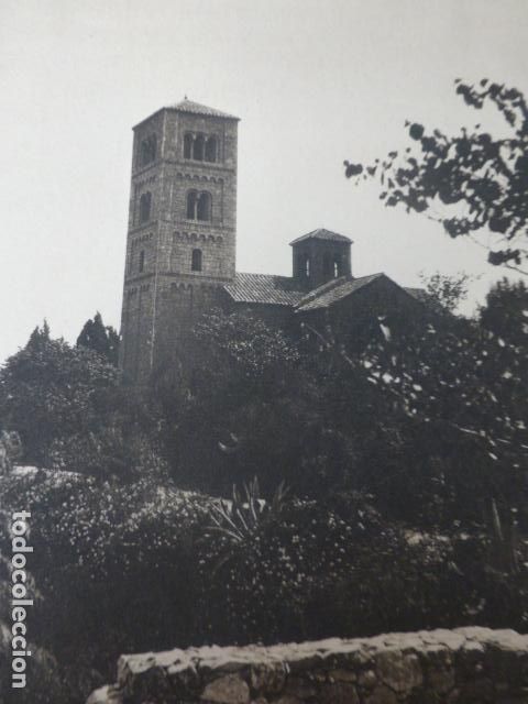 Documentos antigos: BARCELONA PUEBLO ESPA&Ntilde;OL ANTIGUO HUECOGRABADO A&Ntilde;OS 20