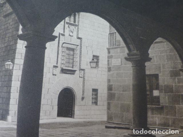 Documentos antiguos: BARCELONA PUEBLO ESPA&Ntilde;OL ANTIGUO HUECOGRABADO A&Ntilde;OS 20