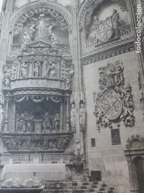 Documentos antiguos: BURGOS CATEDRAL ANTIGUO HUECOGRABADO A&Ntilde;OS 20