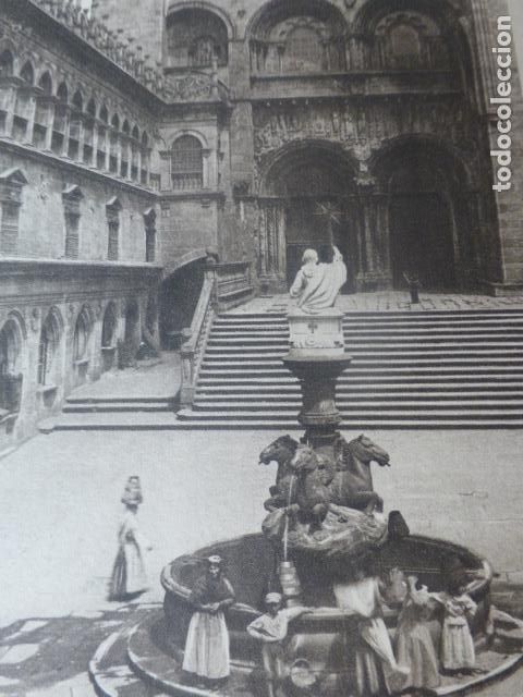 Documentos antiguos: SANTIAGO DE COMPOSTELA CATEDRAL ANTIGUO HUECOGRABADO A&Ntilde;OS 20