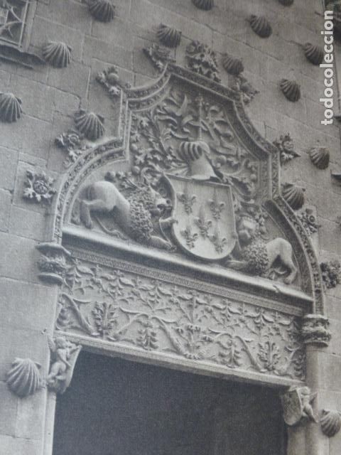 Documentos antiguos: SALAMANCA CASA DE LAS CONCHAS ANTIGUO HUECOGRABADO A&Ntilde;OS 20