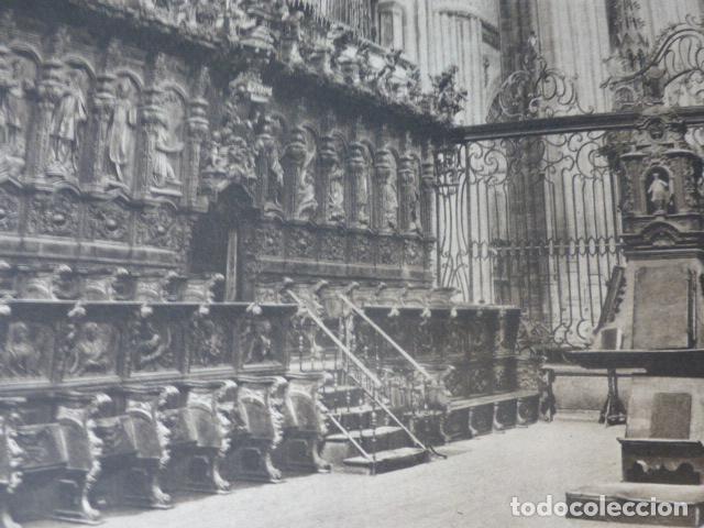 Documentos antiguos: SALAMANCA CORO DE LA CATEDRAL ANTIGUO HUECOGRABADO A&Ntilde;OS 20