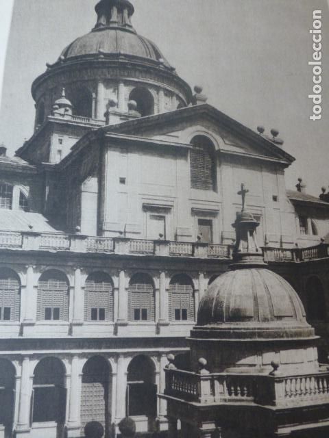 Documentos antiguos: SAN LORENZO DE EL ESCORIAL MADRID MONASTERIO ANTIGUO HUECOGRABADO A&Ntilde;OS 20