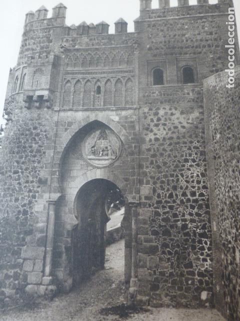 Documentos antiguos: TOLEDO PUERTA DEL SOL ANTIGUO HUECOGRABADO A&Ntilde;OS 20