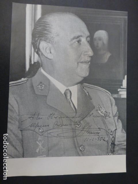 Documentos antiguos: FRANCO DEDICATORIA A LOS ALFERECES PROVISIONALES LAMINA 1962 - Foto 1