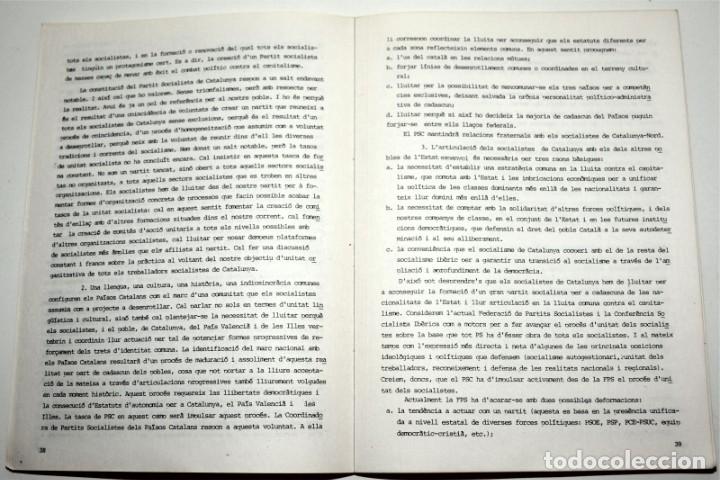 Documentos antiguos: DOCUMENTS APROVATS EN EL CONGR&Eacute;S CONSTITUENT DE P.S.C - Foto 5