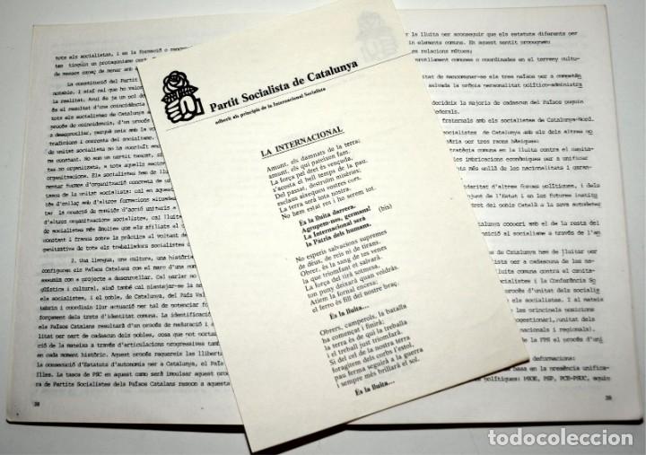 Documentos antiguos: DOCUMENTS APROVATS EN EL CONGR&Eacute;S CONSTITUENT DE P.S.C - Foto 6