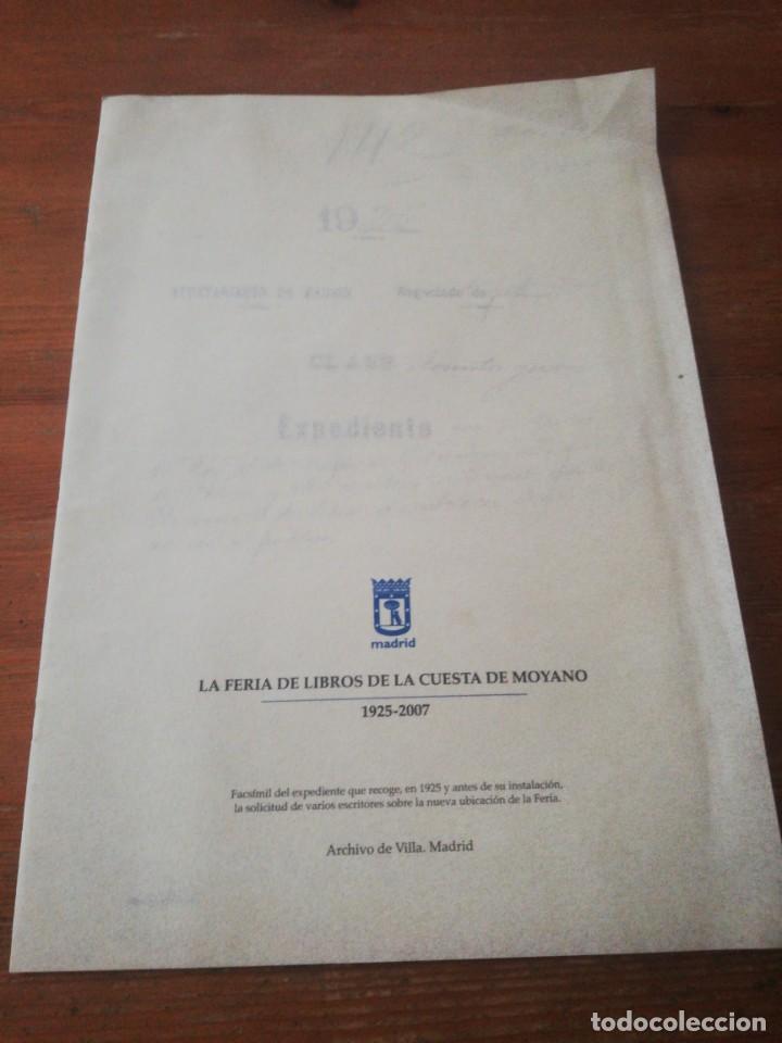 Documentos antiguos: Carpeta Facs&iacute;mil La Feria de Libros de la Cuenta Moyano. 1925-2007 - Foto 1