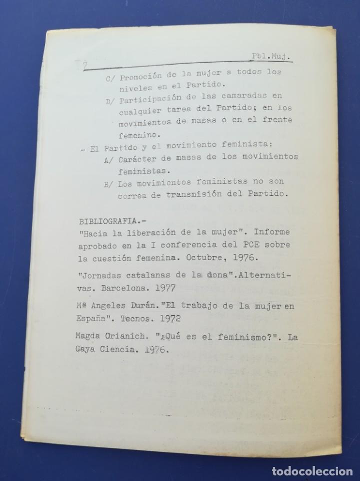 Documentos antiguos: CUADERNILLO PARTIDO COMUNISTA DE ESPA&Ntilde;A - EL PROBLEMA DE LA MUJER - &Eacute;POCA TRANSICI&Oacute;N - Foto 5