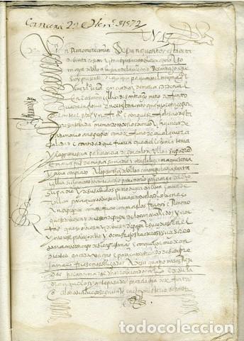 Documentos antiguos: DOCUMENTO MANUSCRITO. 1566 - Foto 2