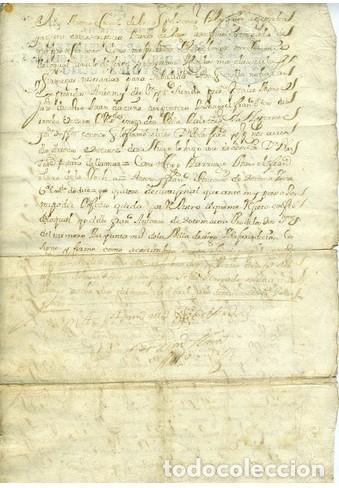 Documentos antiguos: DOCUMENTO GALICIA 1718 MANUSCRITO - Foto 2