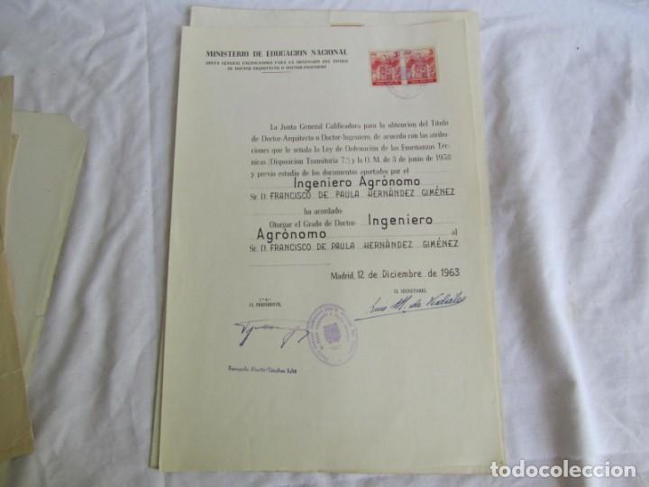 Documentos antiguos: Documentos de Ingeniero Agr&oacute;nomo 1934-1963 - Foto 32